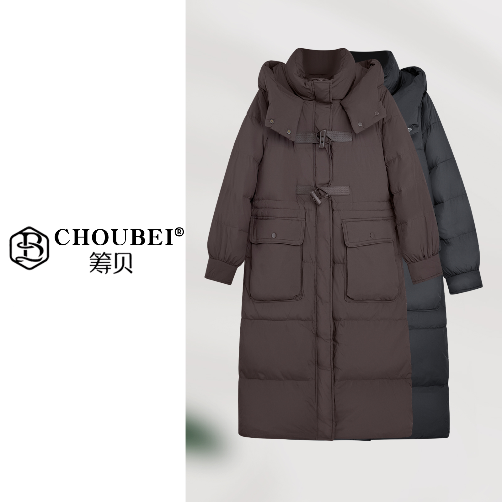 筹贝-【双12特供】宠粉双12！新国标90白鸭绒！中长款女式绒服  5560