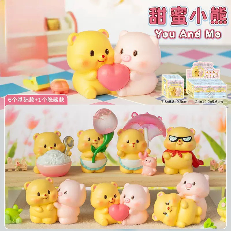 甜蜜小熊桌面公仔