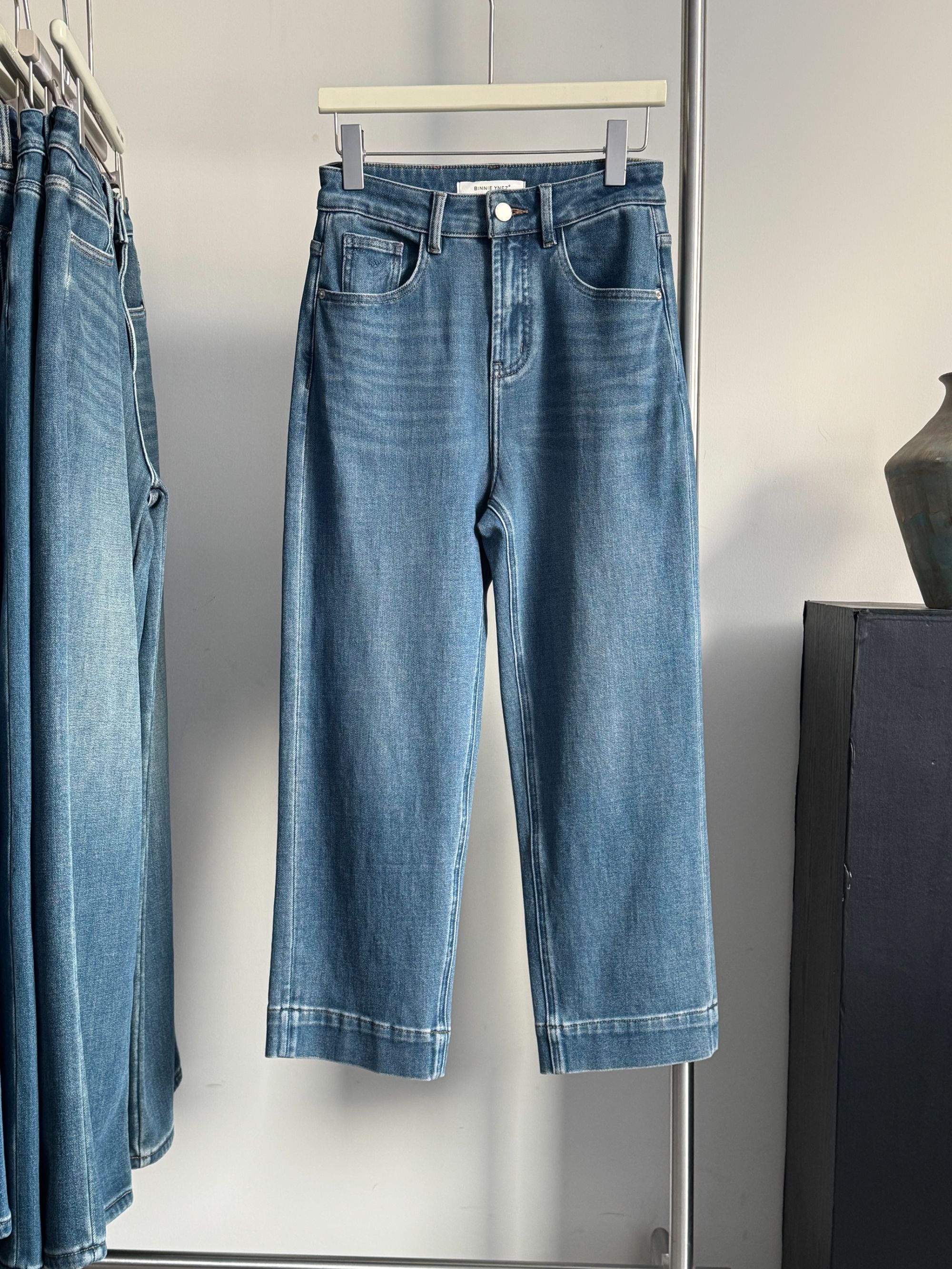 韩系九分奶奶裤四面弹百搭