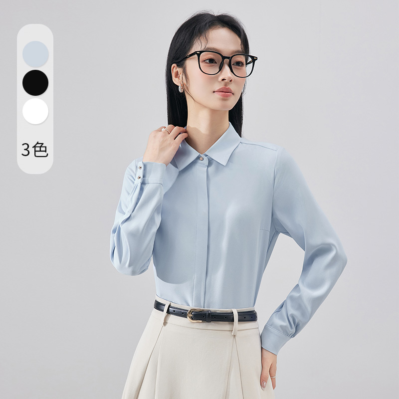 面试正装套装女春秋季暗门襟教师通勤穿搭雪纺衬衫小个子西装裙子
