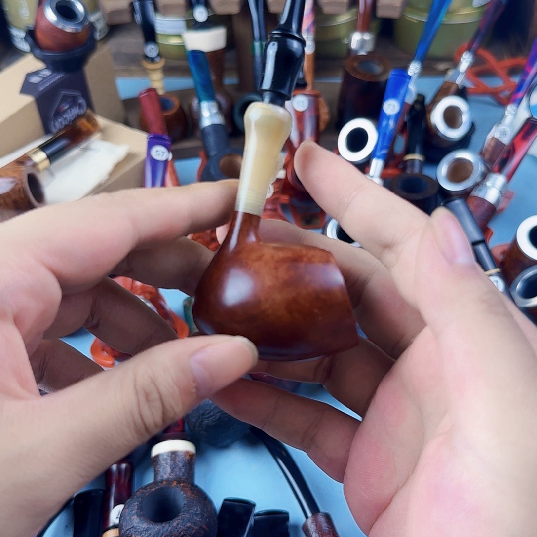 石楠木手工橡果烟斗