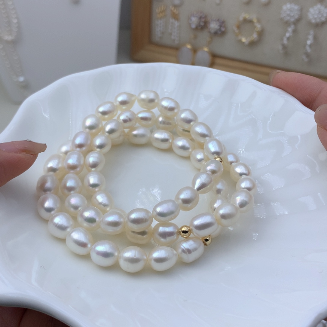 合金淡水珍珠吊坠(不含链)