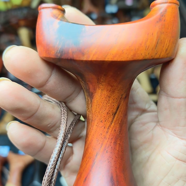 香榧木老挝大红酸枝交趾黄檀变异飘红老料，练手福利弓微瑕袋树节