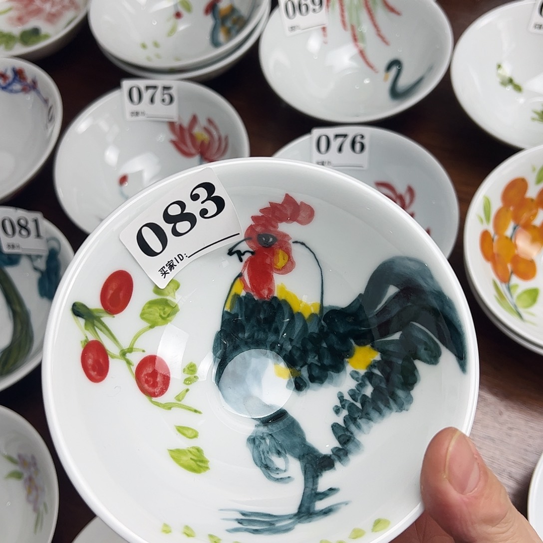 瓷片景德镇陶瓷手工手绘制作