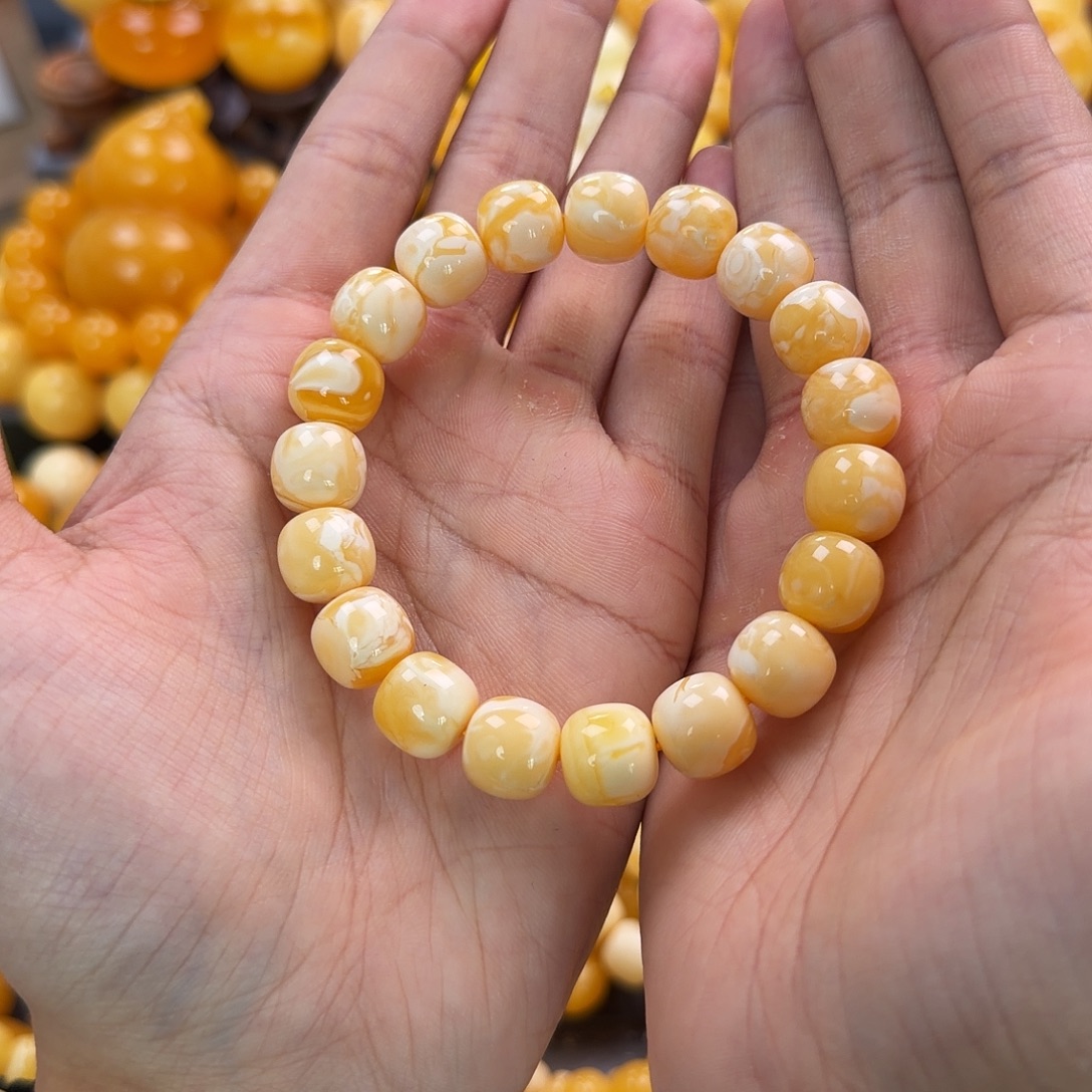 琥珀未镶嵌珠宝奇石12mm同料