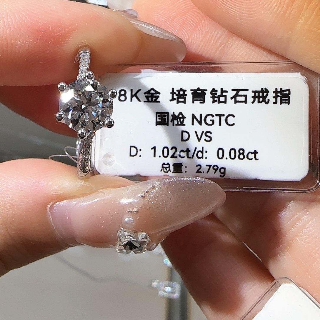 实验室培育钻石银S925镶嵌?****?一克拉扭臂 13