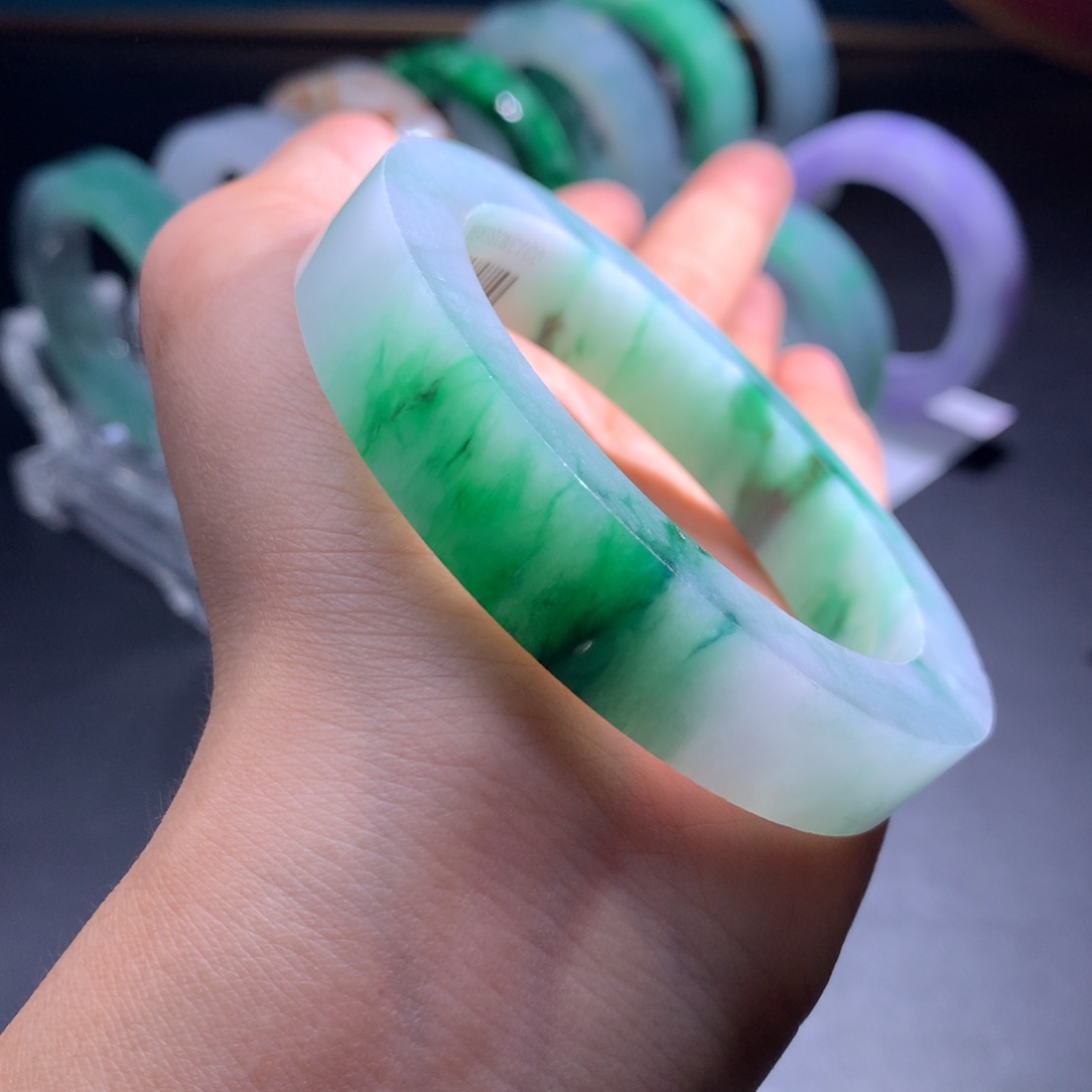 未镶嵌翡翠手镯定制翡翠米***钱