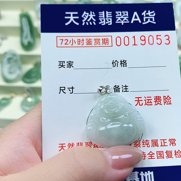 翡翠未镶嵌颈饰吊