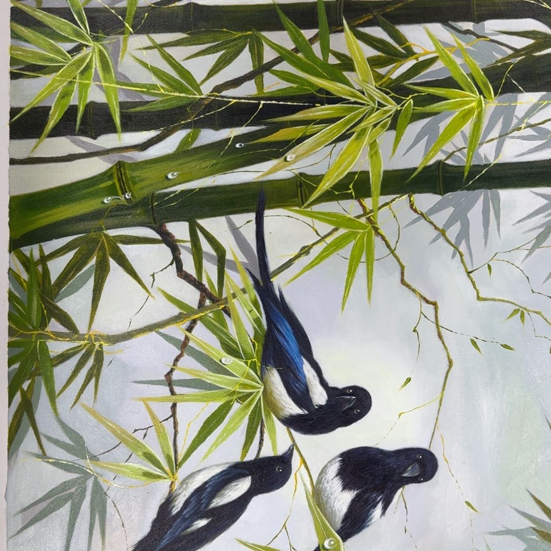 油画但还是觉得好