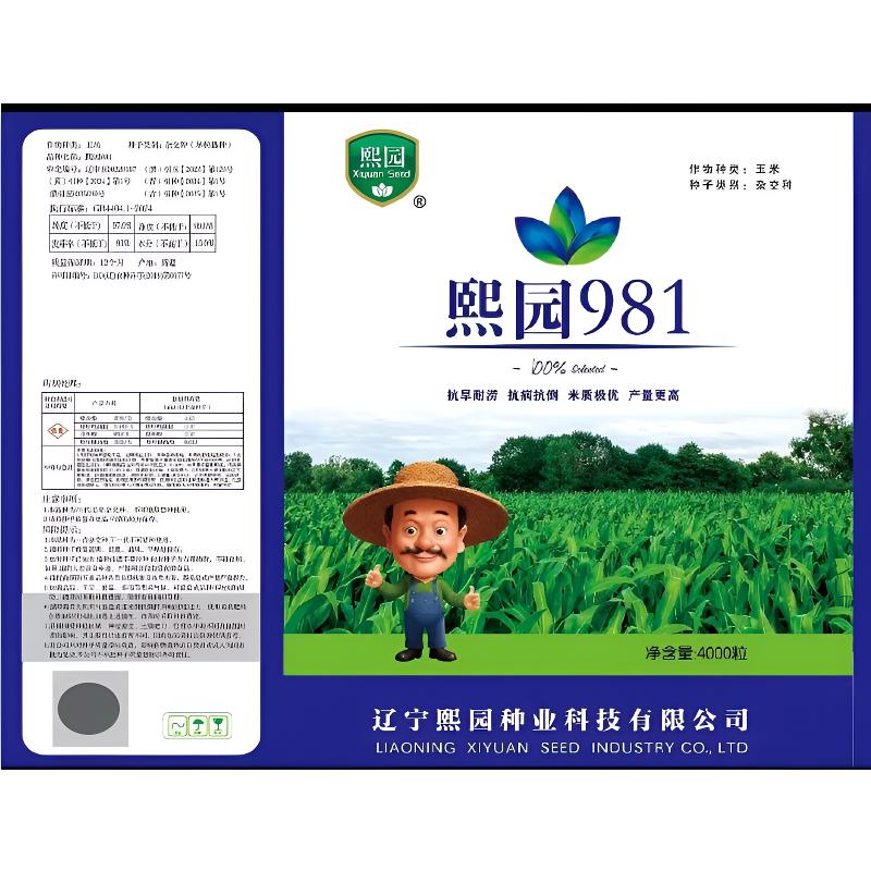 【10袋】铁杆筒大棒熙园981矮杆大棒高产玉米种子抗旱耐涝不挑地块