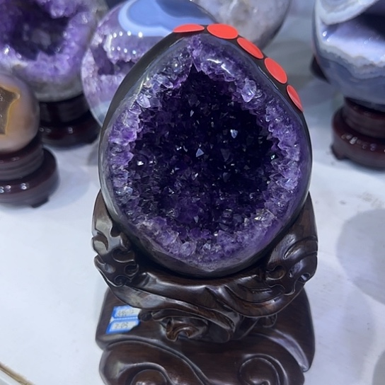 紫晶水晶未镶嵌天然水晶家居摆件