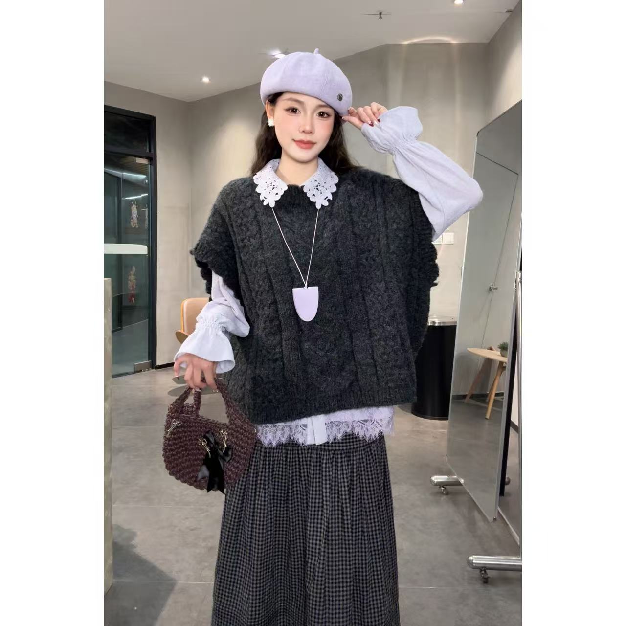 VGVL旻旻毛衣女喜欢留言上新