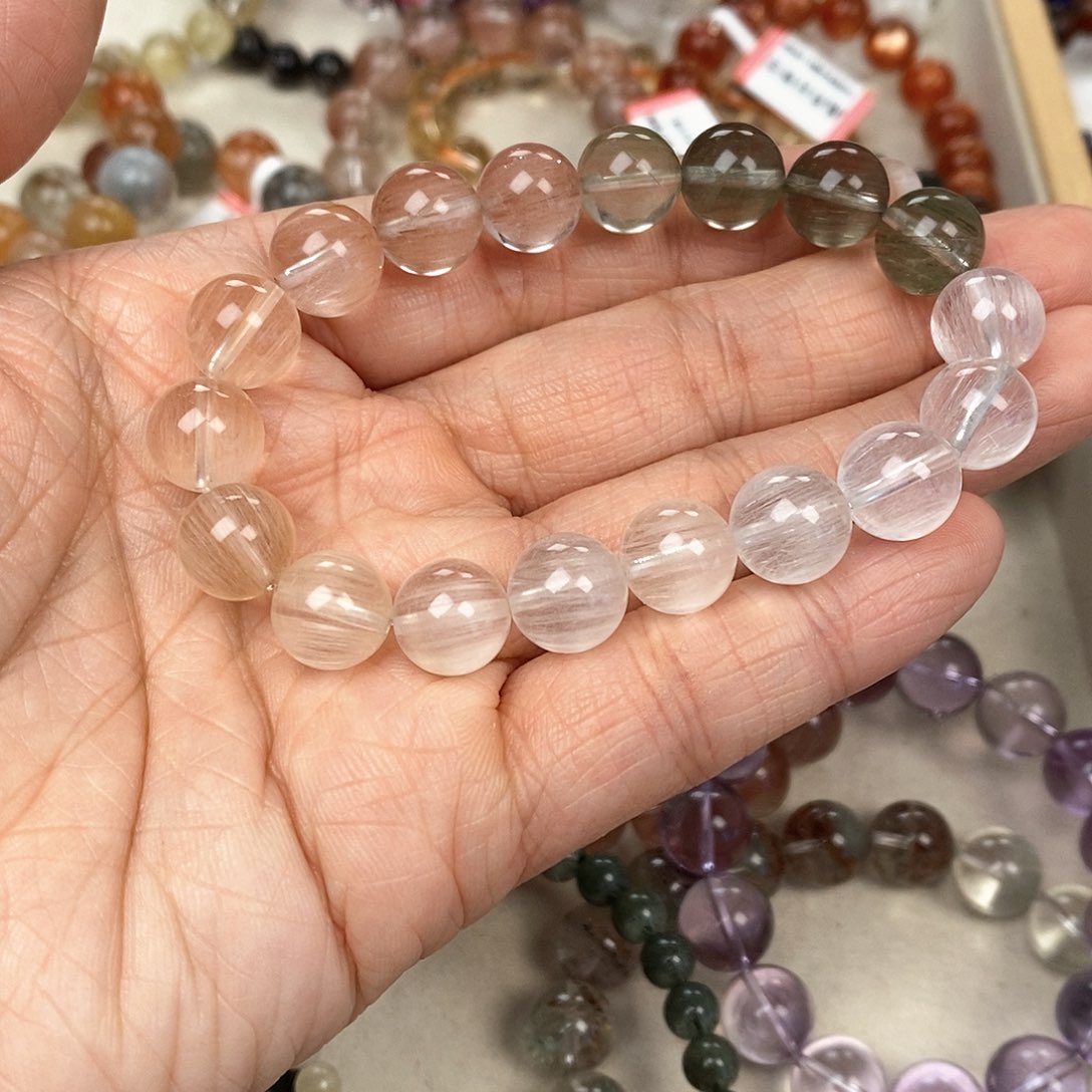 未镶嵌手链水晶兔毛