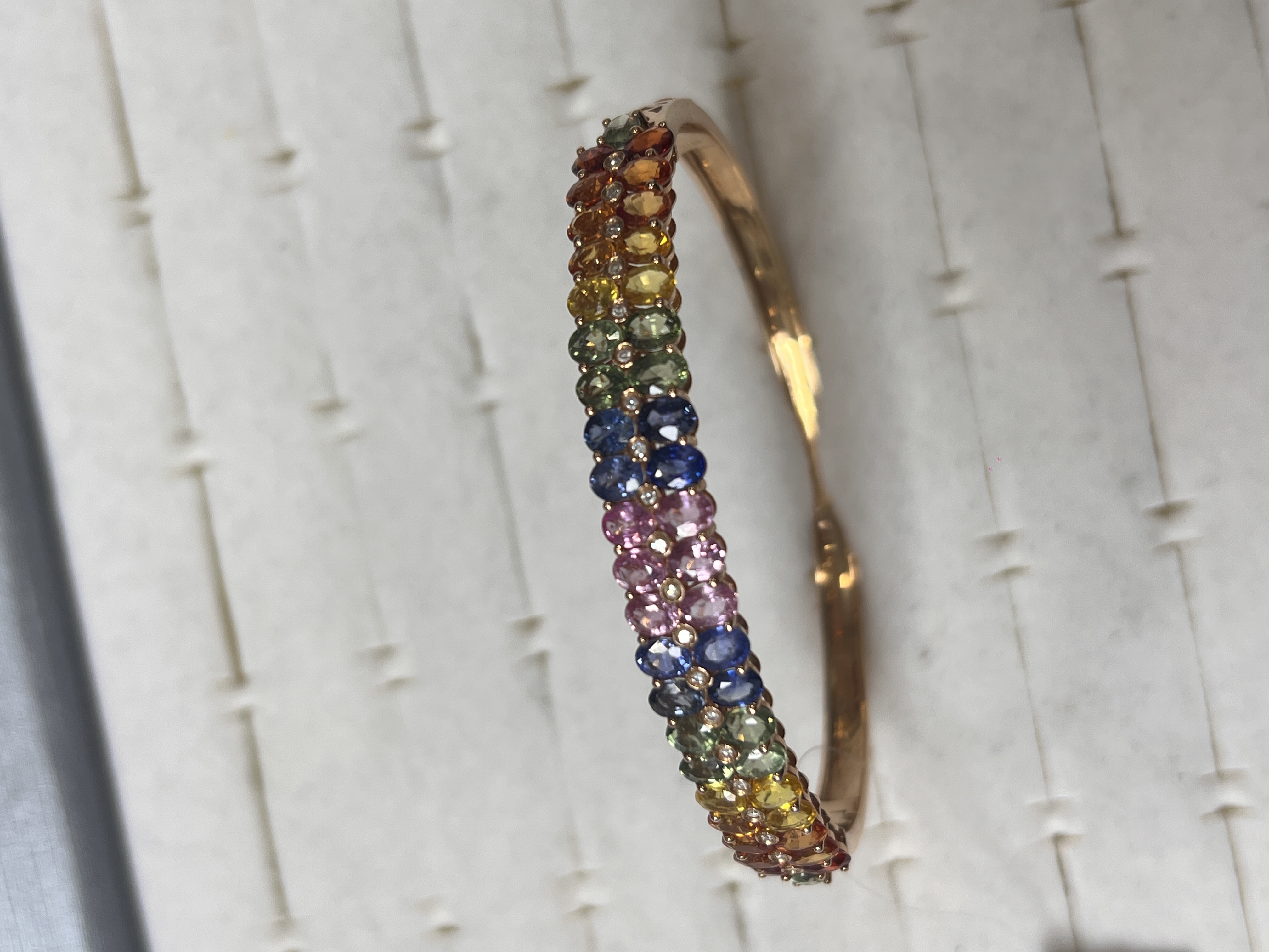 18k金彩蓝宝手镯-拆单勿拍！！！拍下不发货！！！