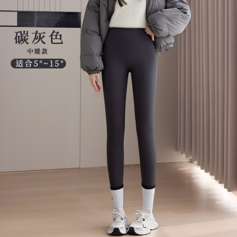 S82/83加绒莱卡蝴蝶裤运动健身外穿蝴蝶腰瑜伽芭比高腰提臀打底裤