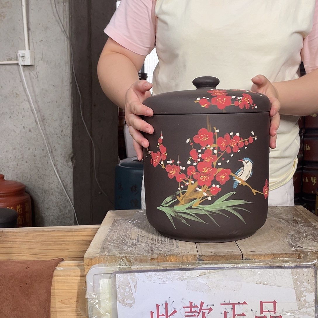宜兴原矿紫砂茶叶罐