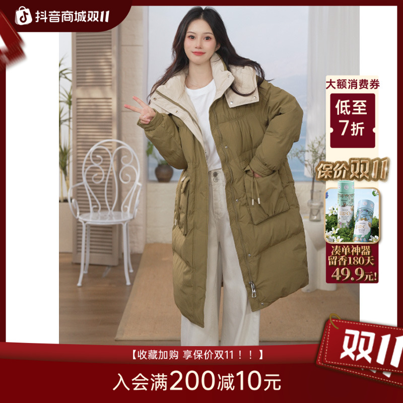 【穿搭】25冬季休闲百搭宽松连帽时尚保暖长款外套