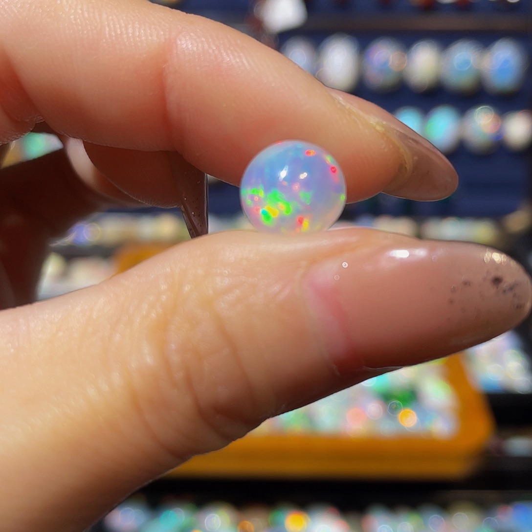 欧泊欧泊戒指银S925镶嵌行*妈