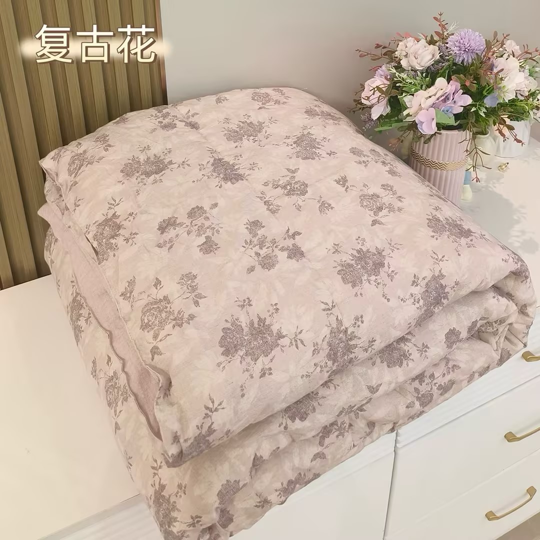 【福运鸟】棉麻大豆被 柔软舒适春秋被