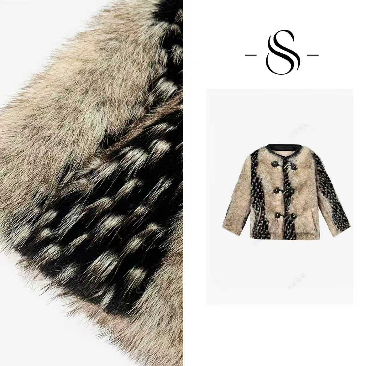 【莎总专属】俄式高级感重工拼接设计百搭气质减龄短外套D0046