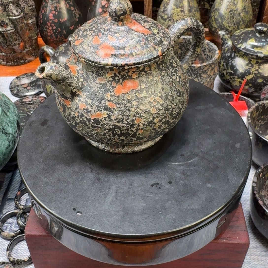 军**家梅花玉精品文旦壶