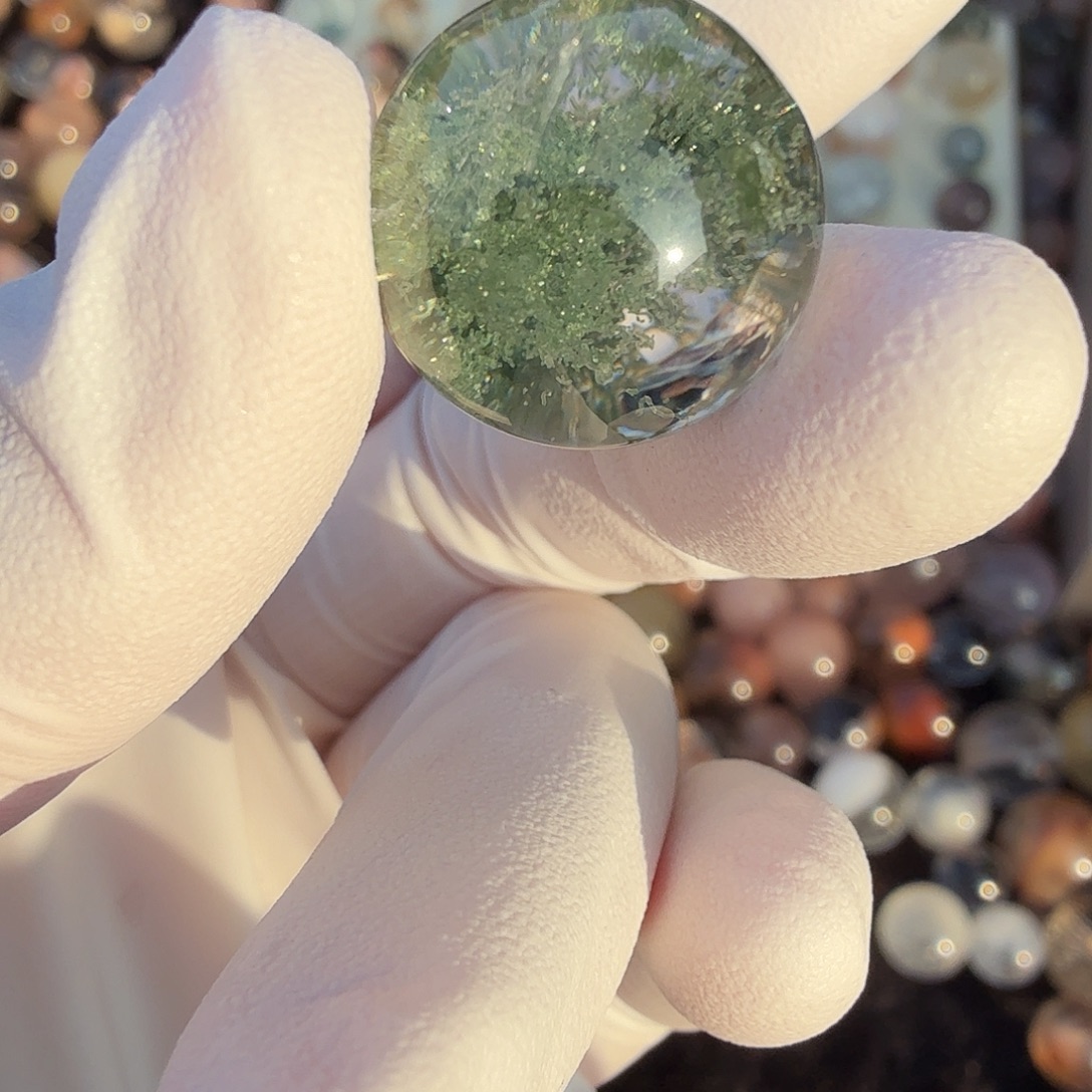 兮***若水晶珠宝半成品未镶嵌幽灵16.3mm定制不退换