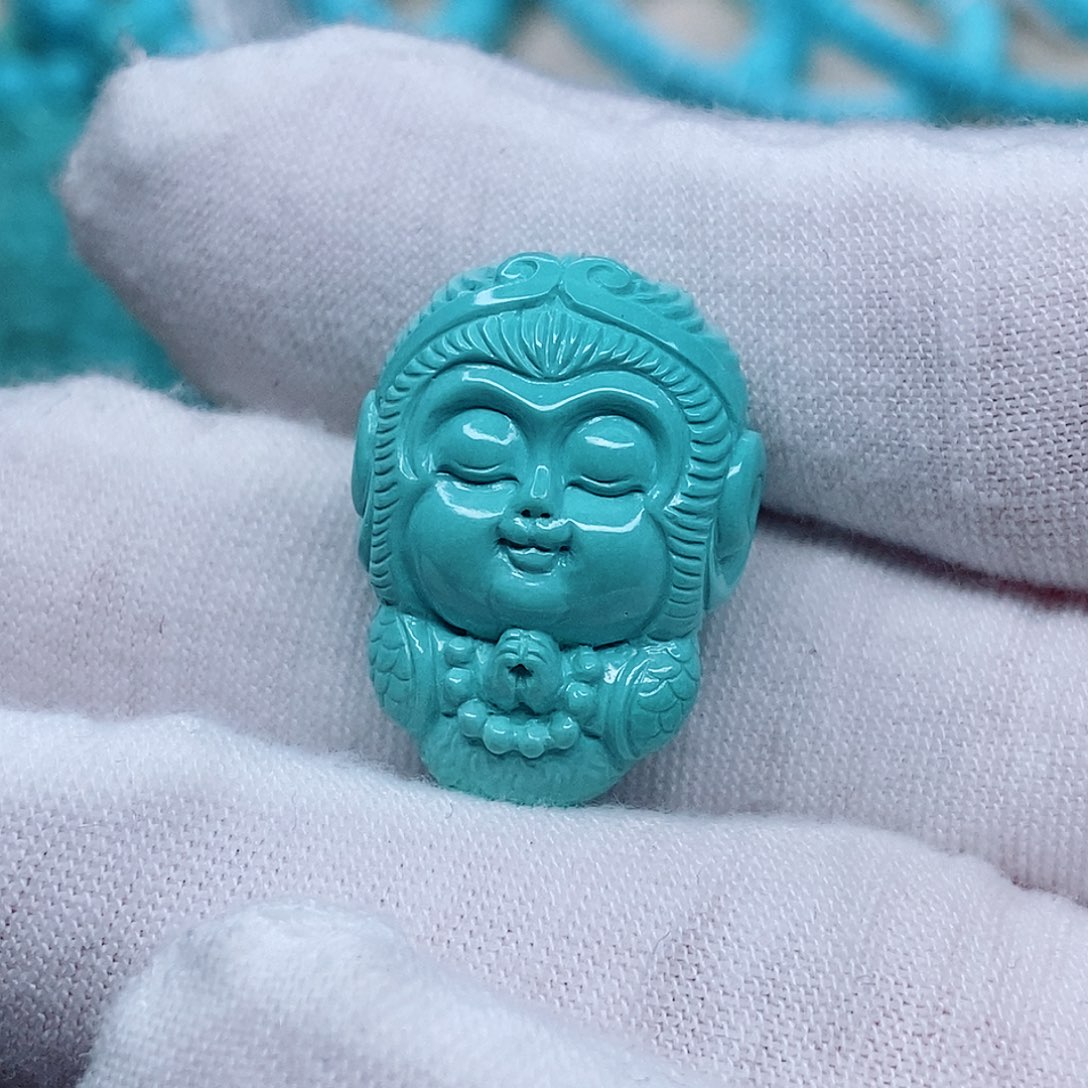 绿松石猴猴未镶嵌