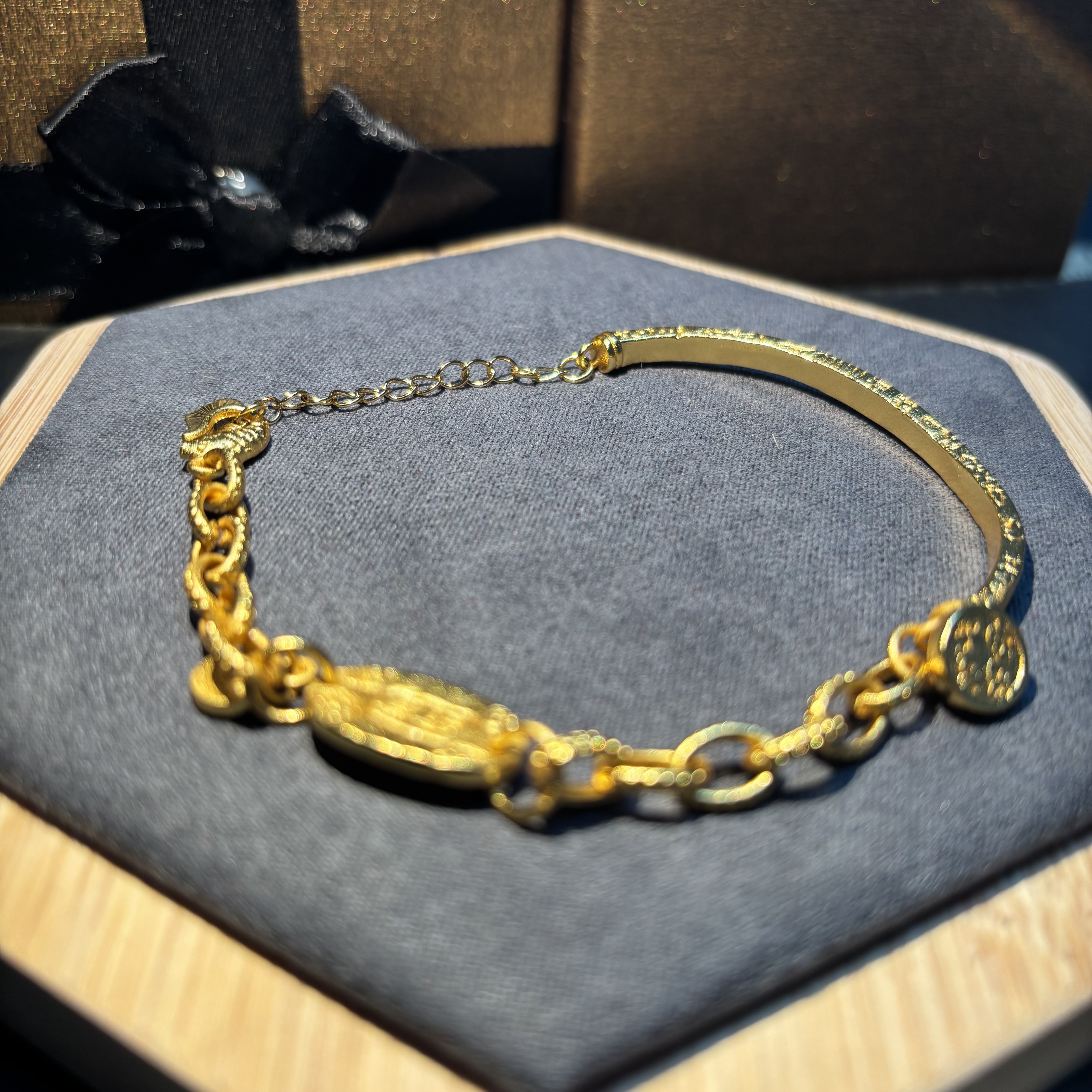 手链 吉言半镯手链可调节新款古风