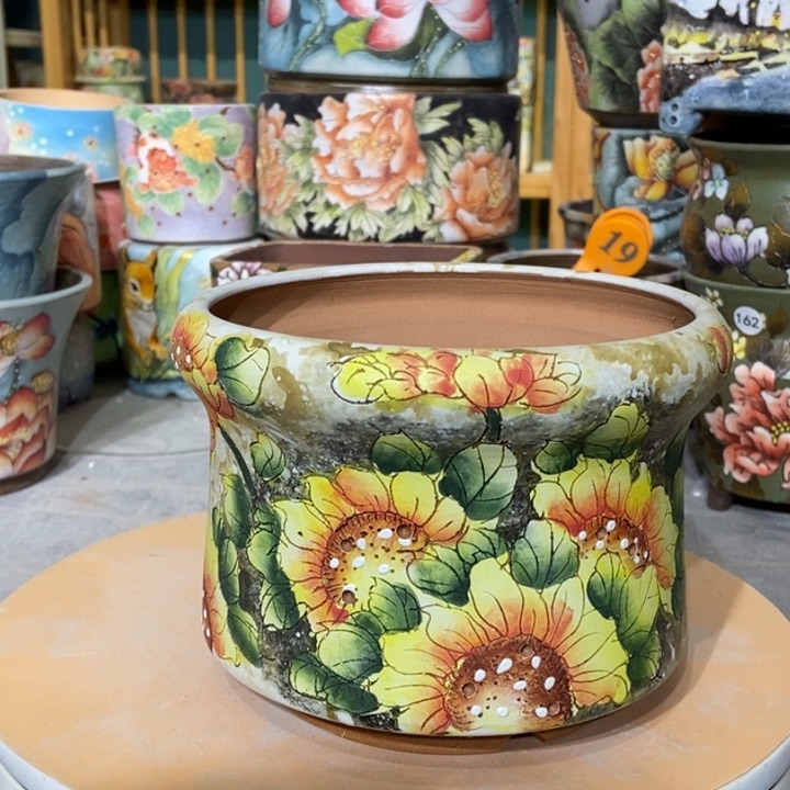 红陶景德镇艺术手绘作品