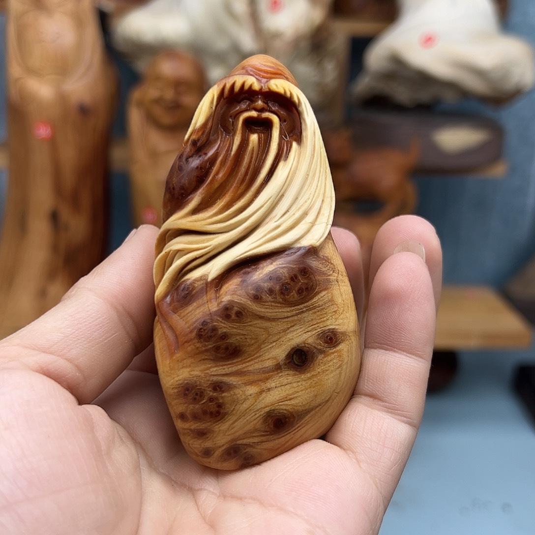 木用****涛柏木摆件手把件