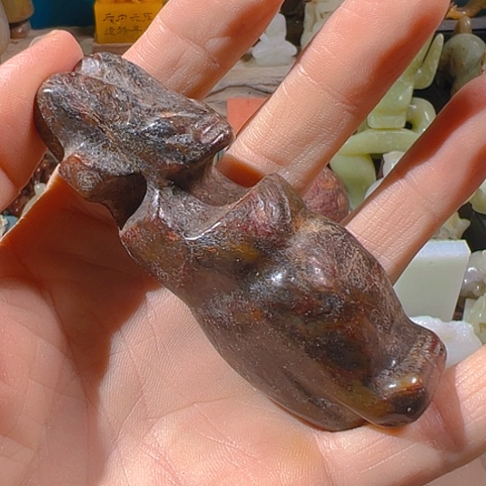 昱***馆和田玉（糖玉）未镶嵌挂件