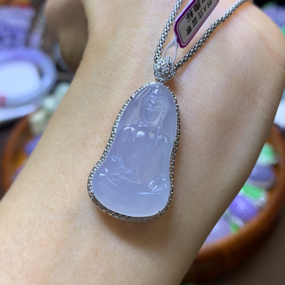 【闪购商品】翡翠颈饰18K金镶嵌翡翠