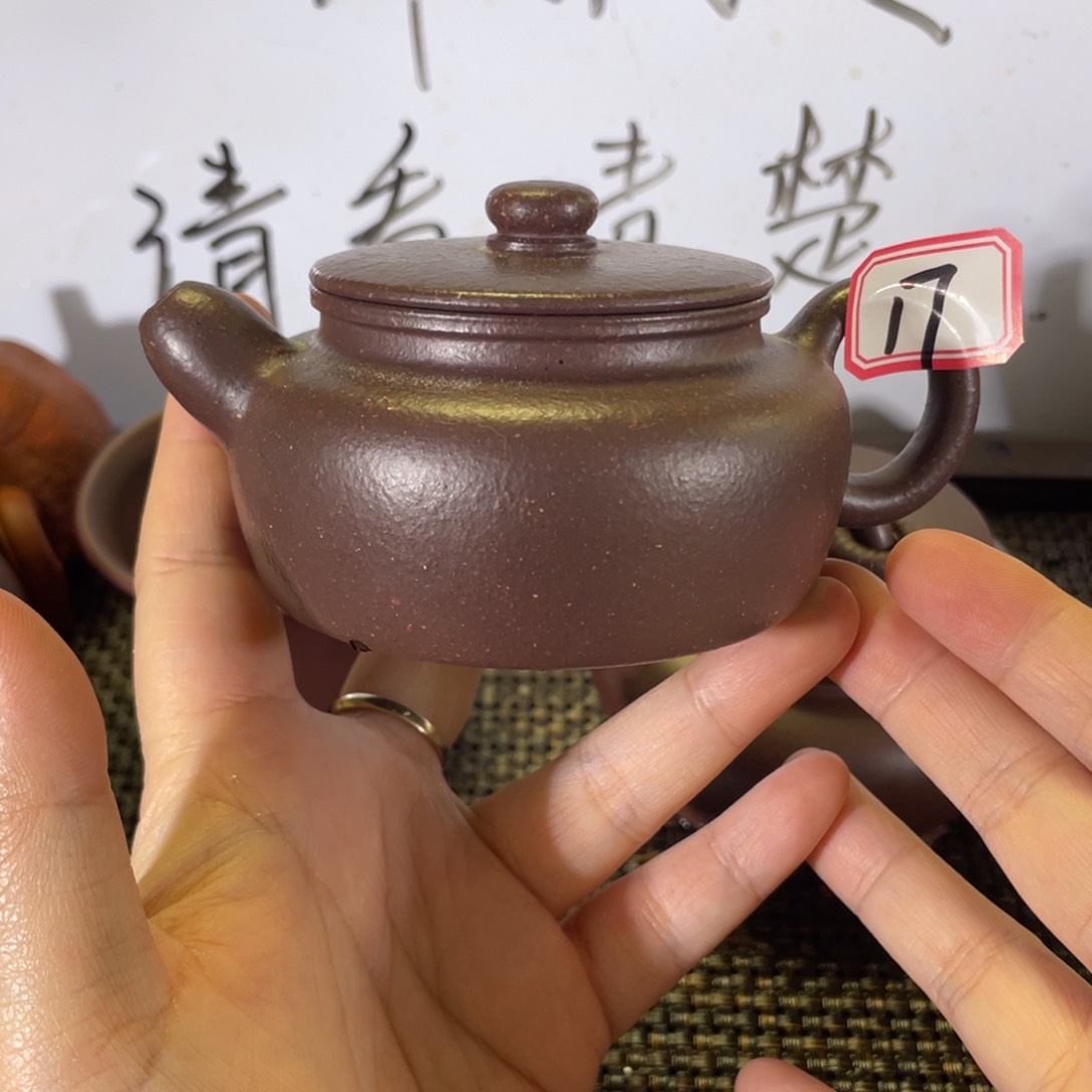 紫砂茶壶大*天青半手