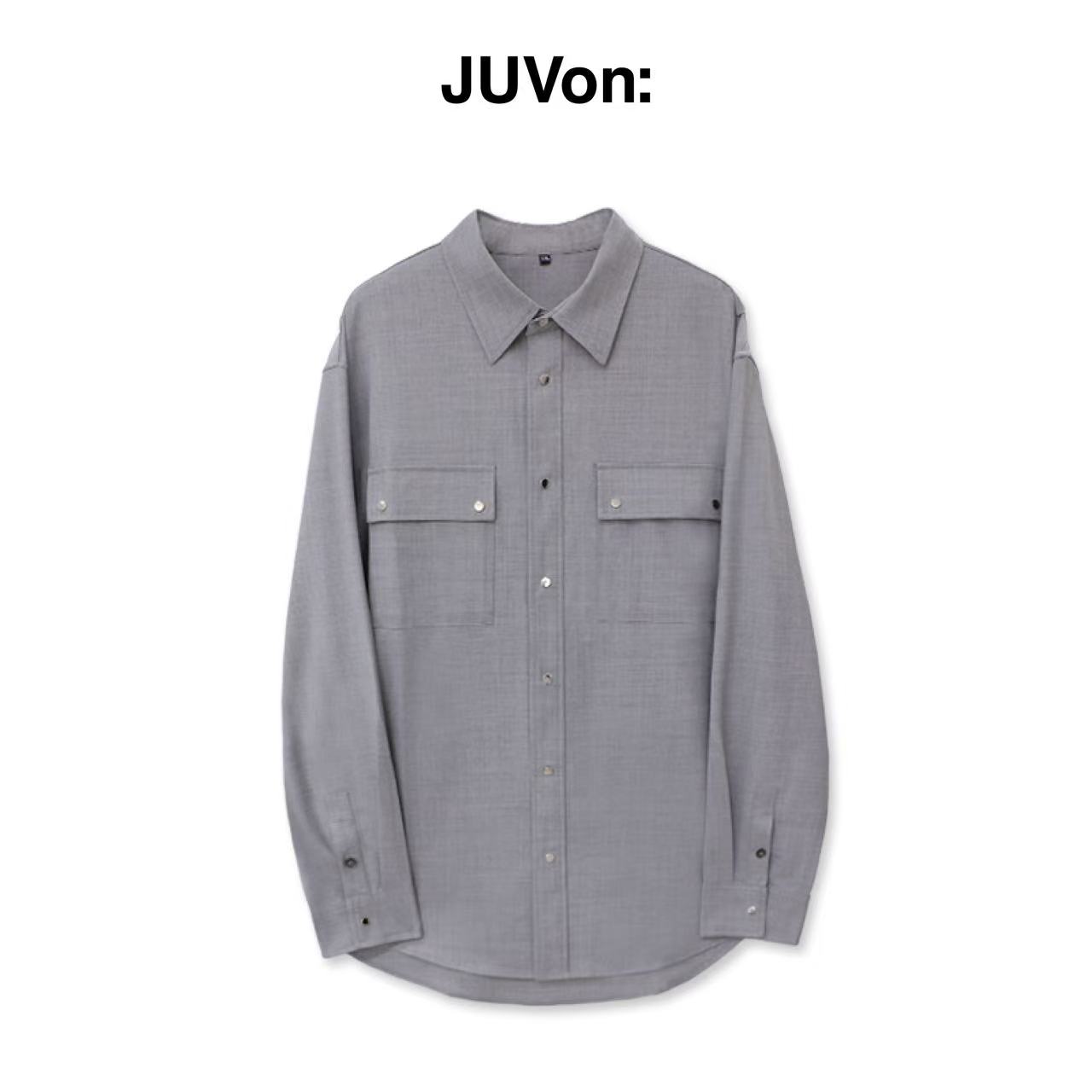 JUVon：25FW【羊毛】抽绳衬衫外套JV0015