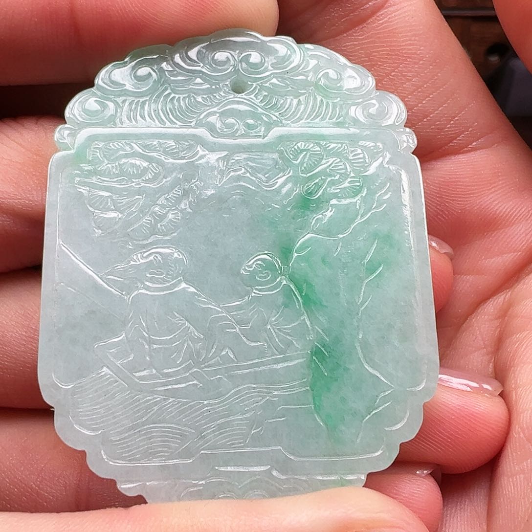 和田玉颈饰未镶嵌社**氓