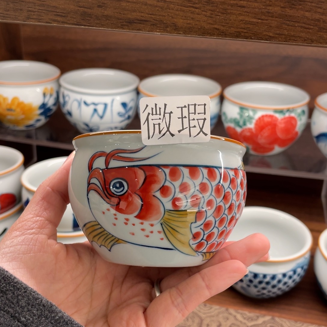 微瑕釉下彩纯手绘