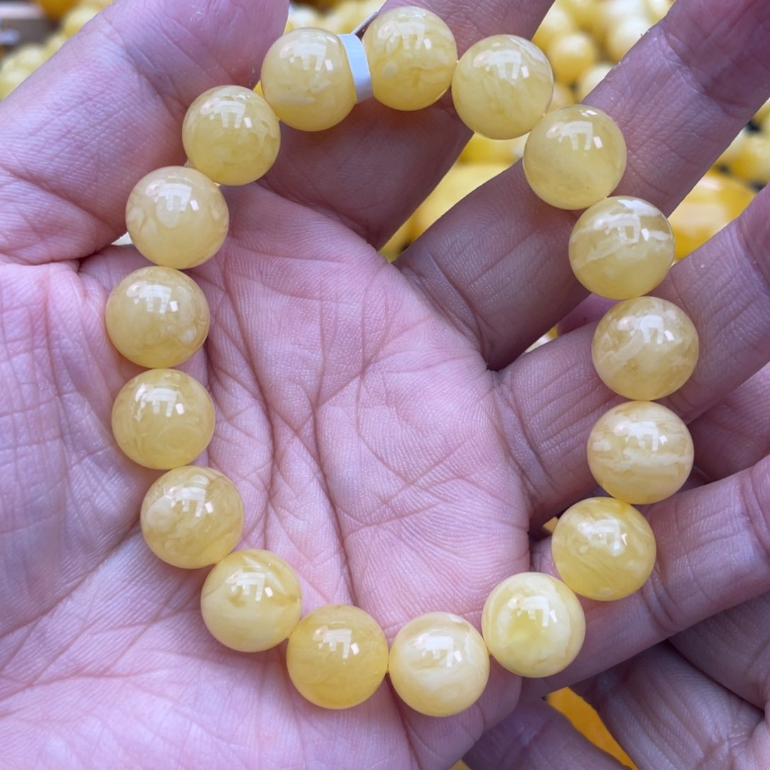 琥珀裸石未镶嵌琥珀蜜蜡11m m