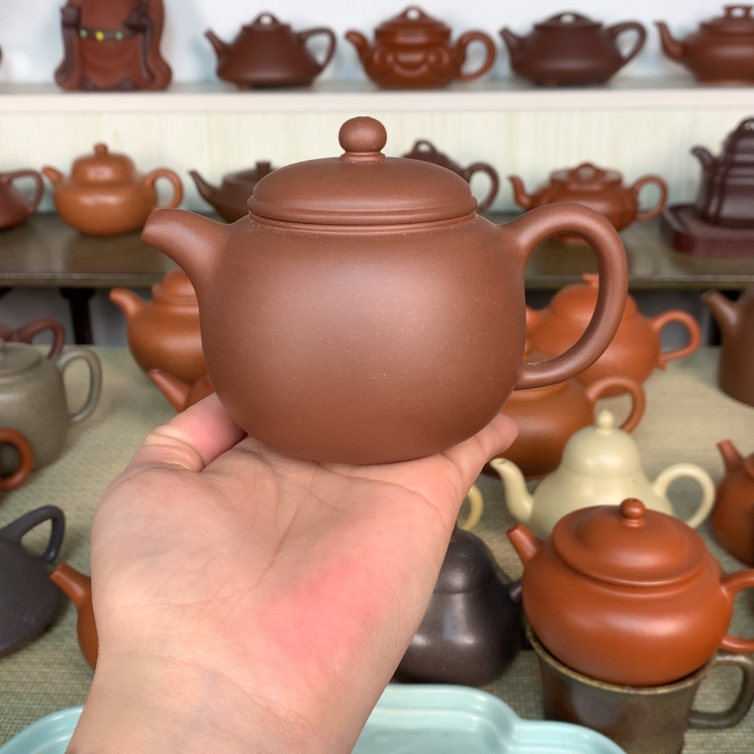 紫砂茶壶台西紫泥容量200