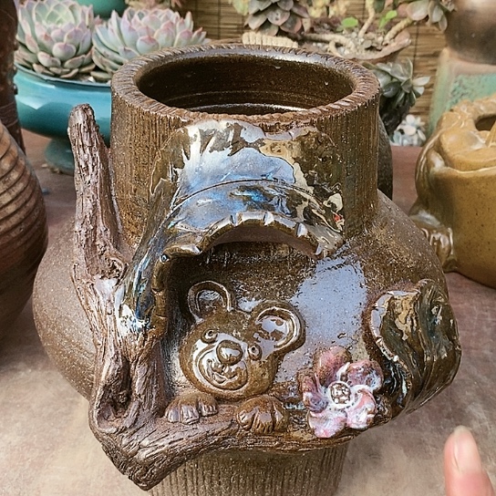 【闪购商品】紫砂花盆15.29无孔无孔