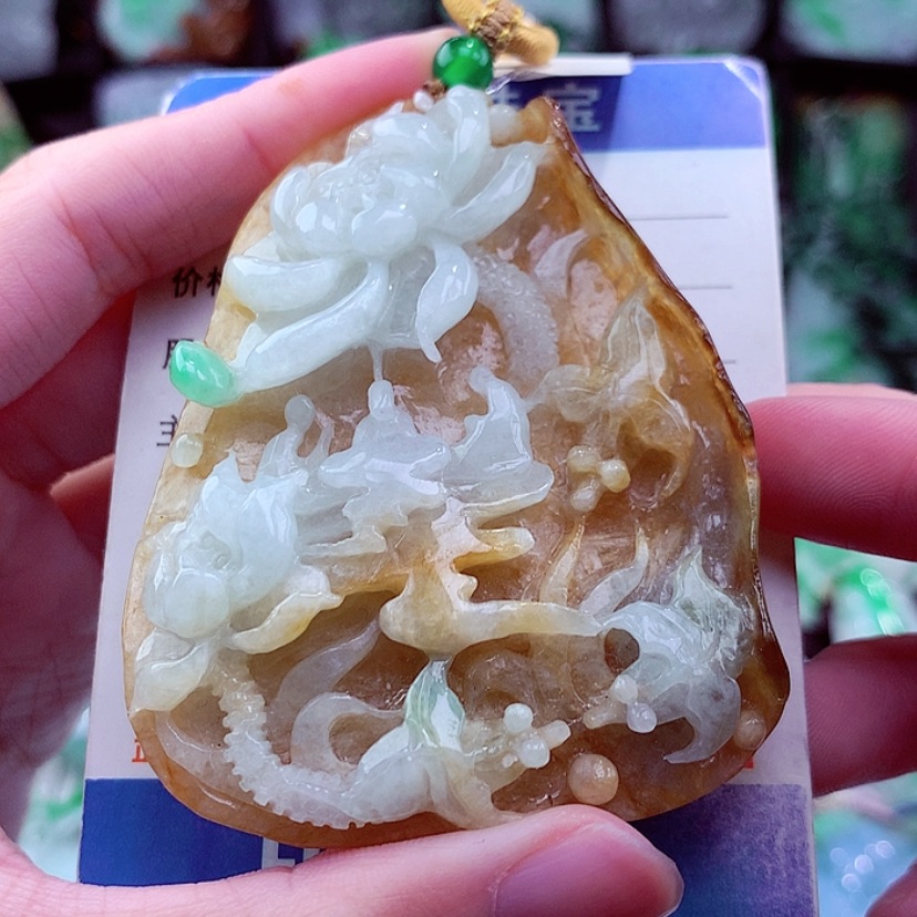 【闪购商品】翡翠颈饰未镶嵌挂件