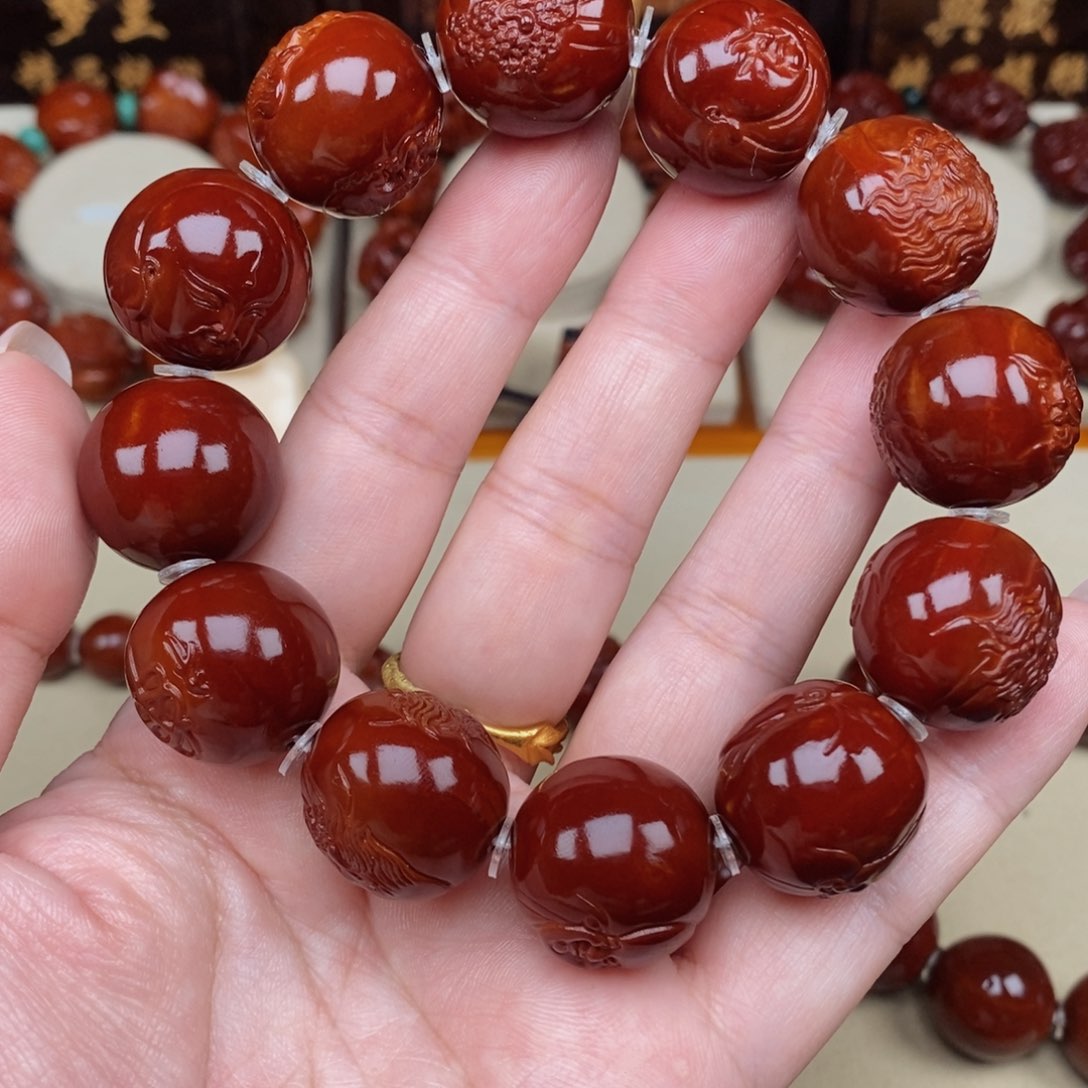 橄榄核吊坠饺*子十八罗汉