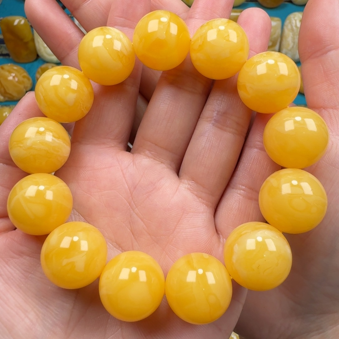 琥珀手链未镶嵌蜜蜡