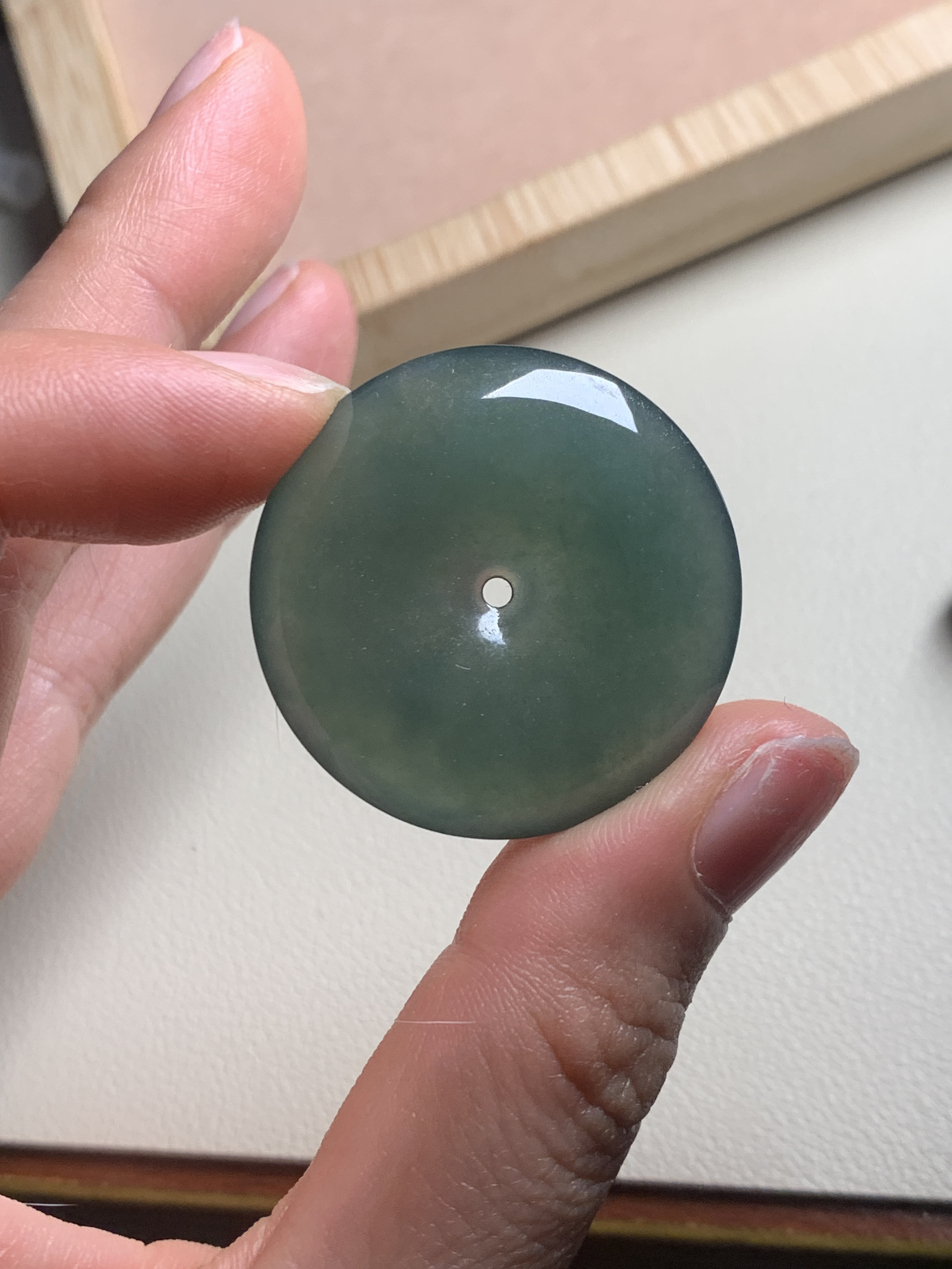 天然翡翠A货平安扣