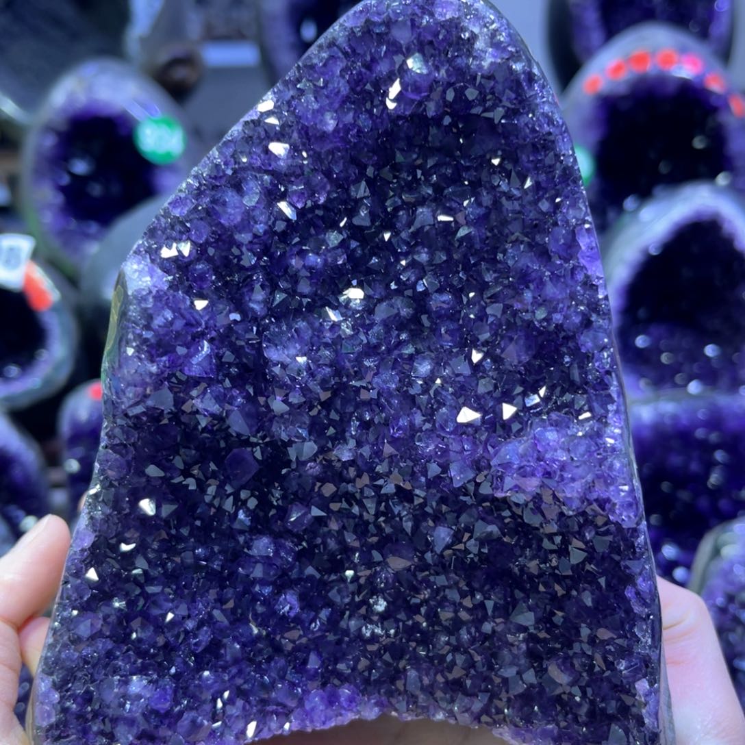 紫晶摆件未镶嵌紫水晶