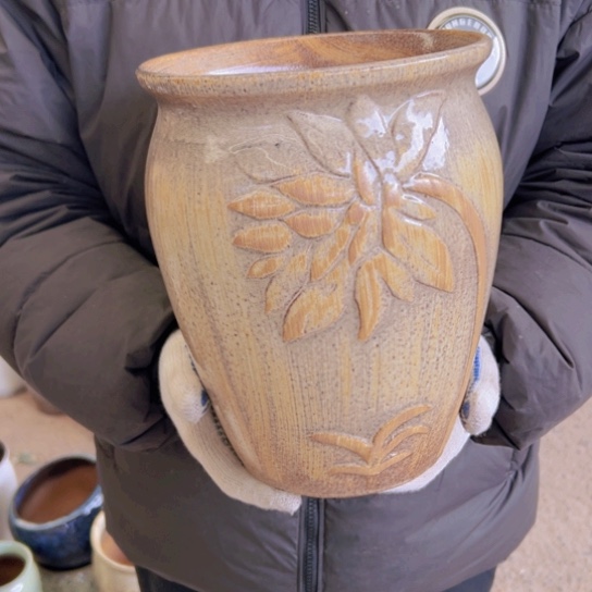 紫砂花盆高25口20————-