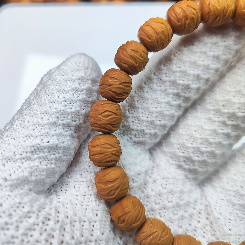 [破茧微瑕款猴头核桃单圈手串小尺寸精工雕刻盘玩手串
