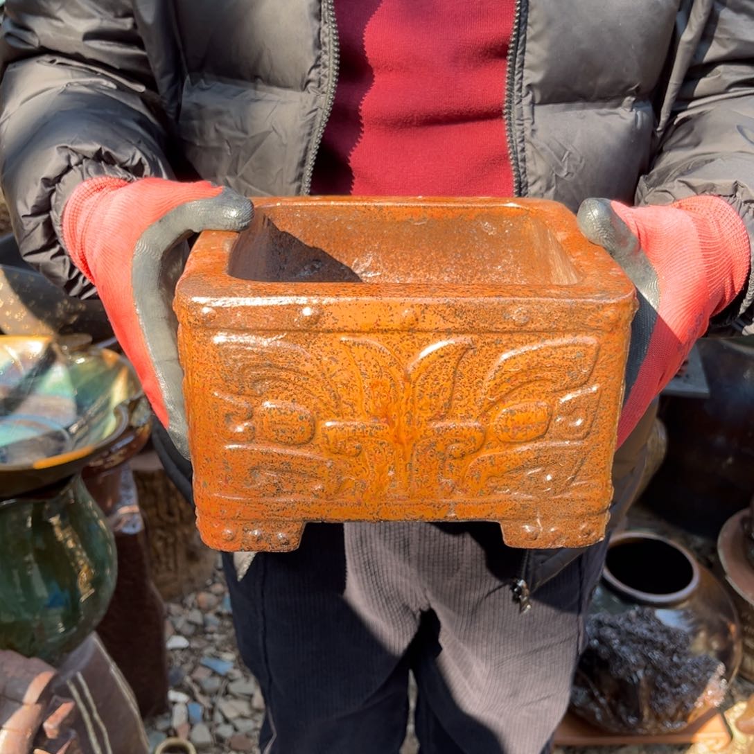 红陶高12口20有孔