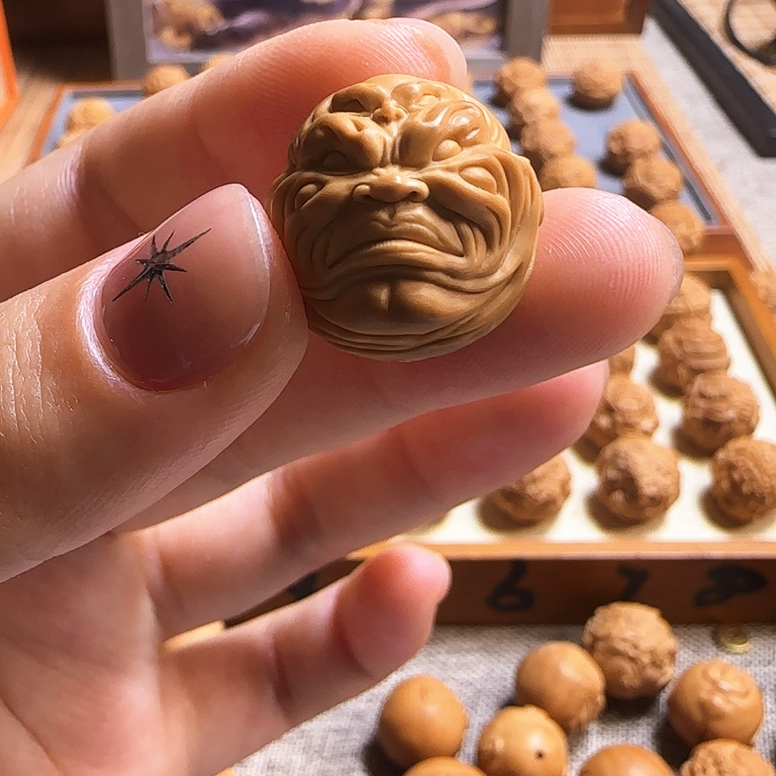 猴头核桃吊坠六目恶僧佛爷尺寸备注