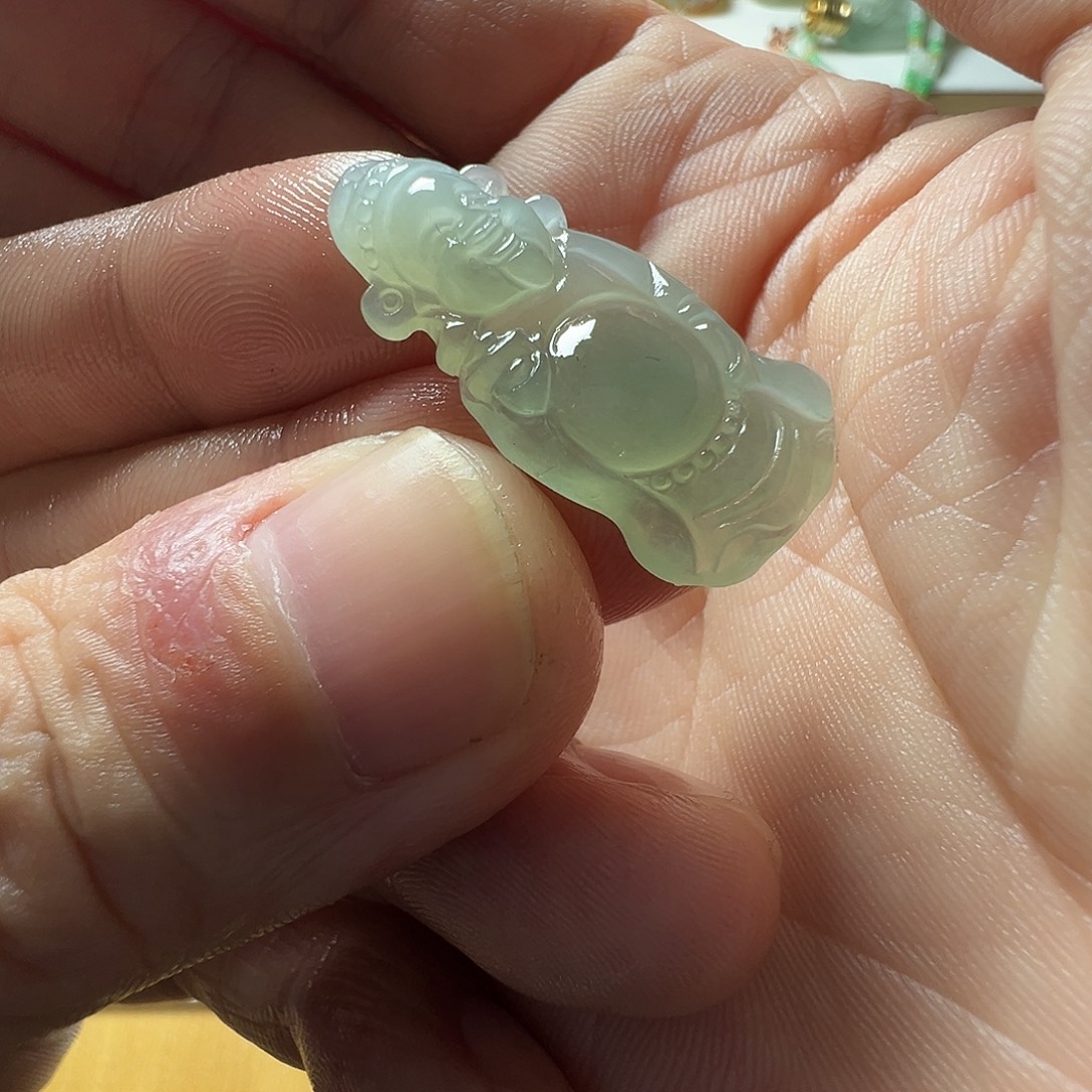 定制翡翠未镶嵌财神