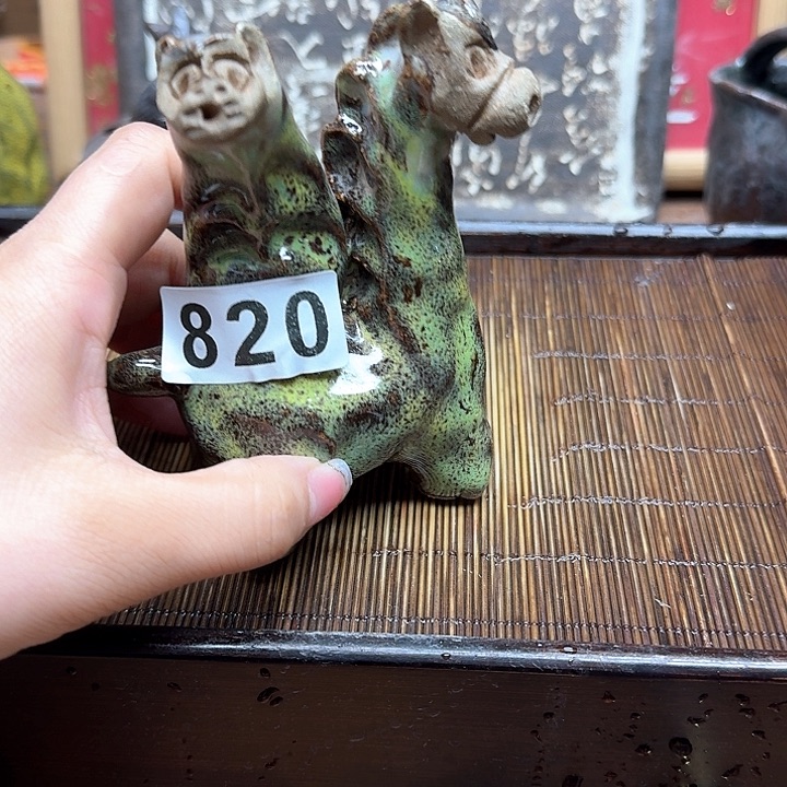 纯手工制作粗陶茶具